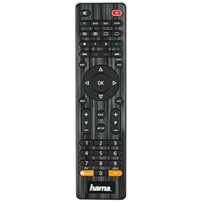 Image of Hama Universal Remote Control 4 in 1 Memory Buttons / TV Guide Button Infrared Black