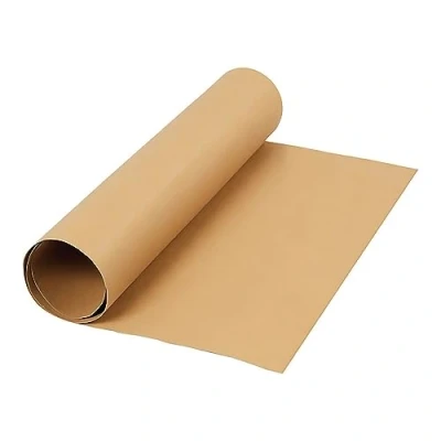 Image of Faux Leather Paper, W: 50 cm, thickness 0,55 mm, light brown, 1m