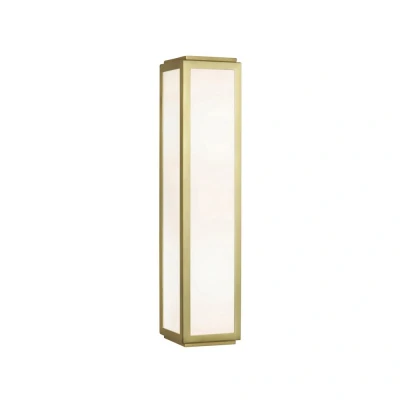 Image of Mashiko 2 Light Bathroom Over Mirror Wall Matt Gold IP44, E14