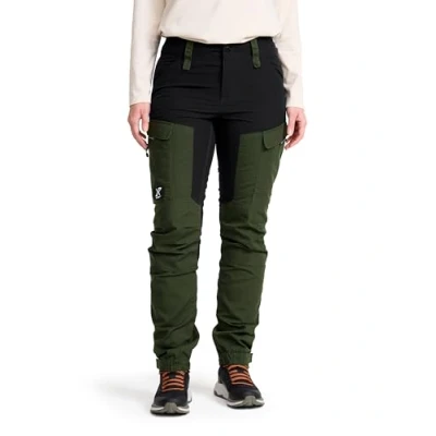 Image of RevolutionRace Women&#039;s RVRC GP Trousers, Durable Trousers for Hiking, Walking, Exploring and All Other Outdoor Activities, Forest Green, L