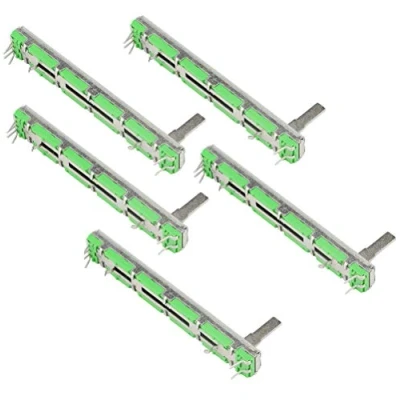 Image of DollaTek 5Pcs 75MM B103 10K Ohm Slide Potentiometer Double Linear Electronic