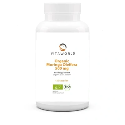Image of Vita World 3 Pack Moringa Oleifera 500Mg x 120 Capsules Made in Germany