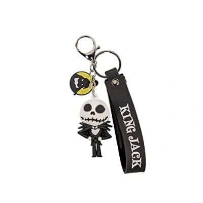 Image of Peers Hardy Disney The Nightmare Before Christmas Black and White 3D Kechain
