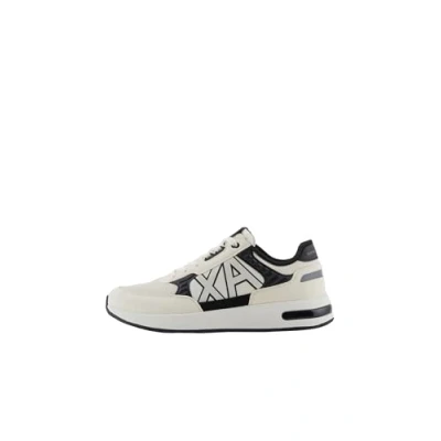 Image of Armani Exchange Dusseldorf Trainers, Men&#039;s, Size: 6, Off white/black Textile/synthetics