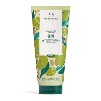 Image of The Body Shop Olive Nourishing Lotion 200ml Dry to Very Skin 72 Hour Intense Moisture