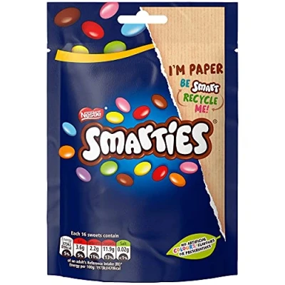 Image of Nestle Chocolate Smarties Pouch Bag 8x105g