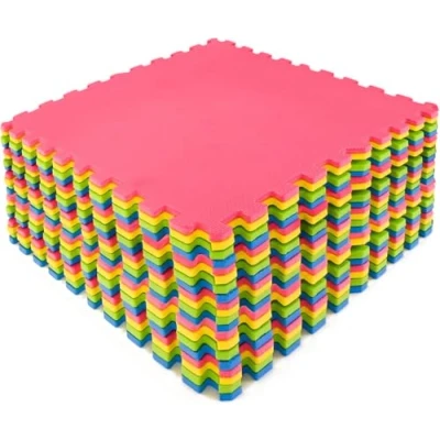Image of M.Y Extra Large Interlocking Foam Play Mat 60x60cm Thick Multi Colour Soft EVA Floor Tiles 20 Piece