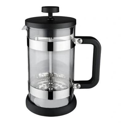 Image of Café Olé LM 03C Moderno 350 ml Cafetière French Press Coffee Maker, 3 Cup, Black / Silver