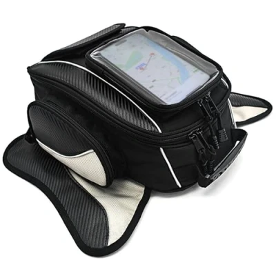 Image of Dracarys Magnetic Motorcycle Tank Bag Oxford Black Motorbike Travel Outdoor Sport Luggage Strong for Most of