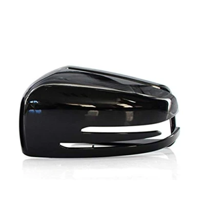 Image of Pizgear Car Wing Mirror Rearview Black Case Cover Housing LR, for Mercedes Benz, C Class W176 W246 W204 W212 W221 CLS X156 C117 Side Covers Caps(Left black)