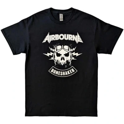 Image of Airbourne R &#039;N&#039; Boneshaker Official Tee T Shirt Mens Unisex (Small) Black