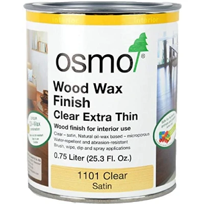 Image of Osmo Wood Wax Finish Extra Thin, 1101 Clear .750 Liter