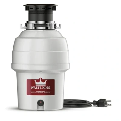 Image of Waste King Legend Series 3/4 HP Continuous Feed Garbage Disposal with Power Cord (L 3200)