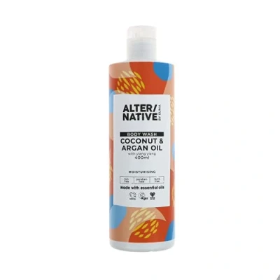 Image of Alter/Native Natural Plant Powered Cruelty Free Body Wash (Coconut &amp; Argan Oil, 400ml)