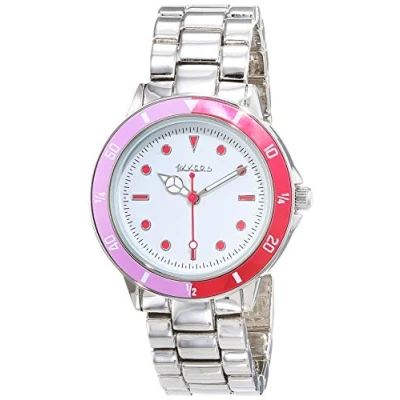 Image of Tikkers Girl&#039;s Analog Quartz Watch with Stainless Steel Strap ATK1051