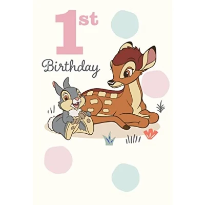 Image of Cards Hallmark Disney Bambi Thumper 1st Birthday