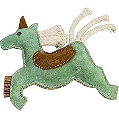 Image of Nufnuf Scooby Suede Leather Toy Unicorn