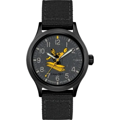 Image of Timex Tribute Men&#039;s NFL Scout 40mm Quartz Fabric Strap, Pittsburgh Steelers