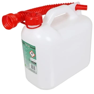 Image of SPARES2GO Fuel Can Petrol Diesel Jerry Canister with Flexible Spout (5L)