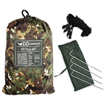 Image of DD Hammocks Tarp 3.5 x MC Waterproof Camouflage Camping For Lightweight Hammock And Bushcraft Shelters