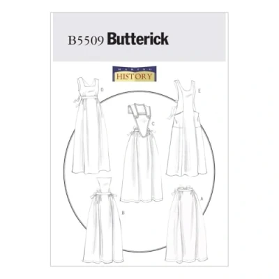 Image of Butterick Patterns B5509 Aprons, Pack of 1, White