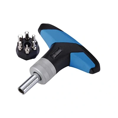 Image of BBB Cycling Bike Torque Wrench Spanner I 5 Hex Key Set Mini T25 Torx Hand Tool TorqueFix BTL 119, Black/Blue