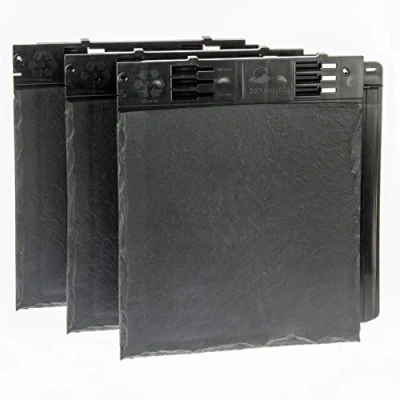 Image of Envirotile Plastic Slates/Roof Tiles/Roof Shingles Slate Effect Anthracite Grey 25 Tile Pack