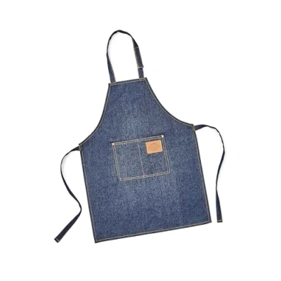 Image of Cooksmart Kids British Designed Cotton Apron Aprons For Cooking, Arts &amp; Crafts or Other Hobbies Childrens Baking, Cleaning Oxford Denim