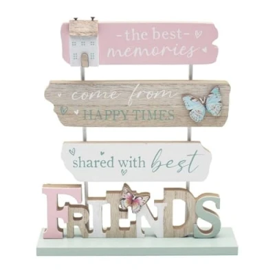 Image of Lesser &amp; Pavey Friends Plaque for Gift Decor Ideal Signs Birthday Gifts Women Men Designed By Love and Affection Lovely Plaques Home Office
