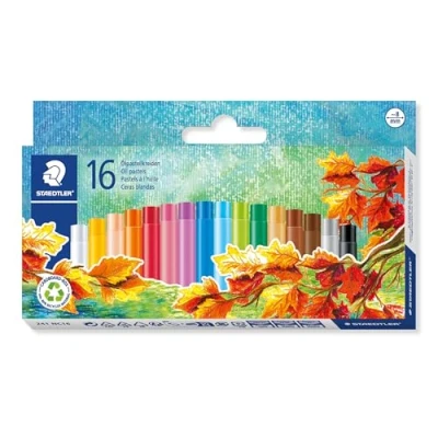 Image of STAEDTLER 241 NC16 Noris Oil Pastel 8 mm Assorted Colours (Pack of 16)