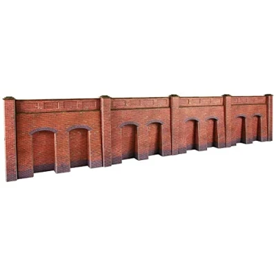 Image of Metcalfe Models PO244 OO/HO Scale Retaining Walls Red Brick Style by