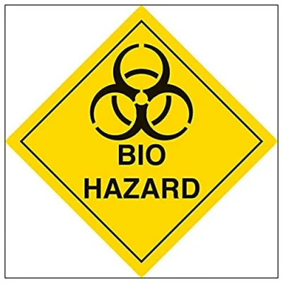 Image of V Safety hazard diamond Bio 300x300mm Magnetic Sign