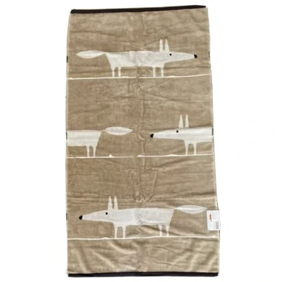 Image of Scion Mr Fox Towel BATH, CHARCOAL