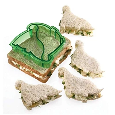 Image of U/K Premium Quality u0026 reg; Dinosaur Shape Kids Lunch Sandwich Toast Cutter Cookies Cake Bread Biscuit Food Mold, Colour: Random