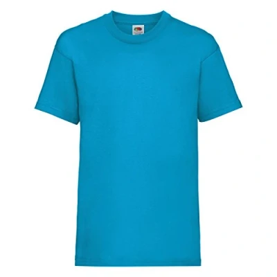 Image of Fruit of the Loom boys&#039; t shirt., Boys&#039;, 61 033 0, Azur Blue, 164 cm