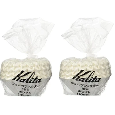 Image of Kalita 2 X : Wave Series Filter 155 [1 Persons] White, 100 Sheets # 22213 (Japan Import)