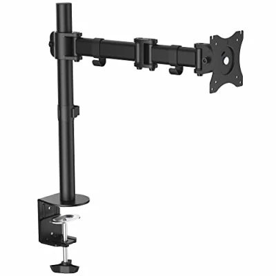 Image of StarTech.com Desk Mount Monitor Arm for up to 34 inch VESA Compatible Displays Articulating Pole Single Ergonomic Height Adjustable Clamp/Grommet (ARMPIVOTB)