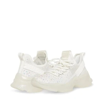 Image of Steve Madden Women&#039;s Maxima Sneaker, White Pearl, 4.5 UK