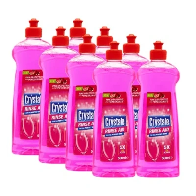 Image of Crystale Dishwasher Rinse Aid Pink Grapefruit and Pomegranate