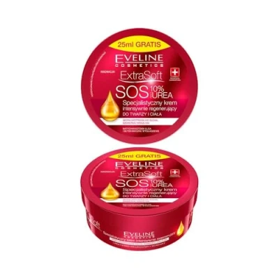 Image of Eveline Extra Soft SOS 10% Urea Intense Regenerating Face and Body Cream 175ml