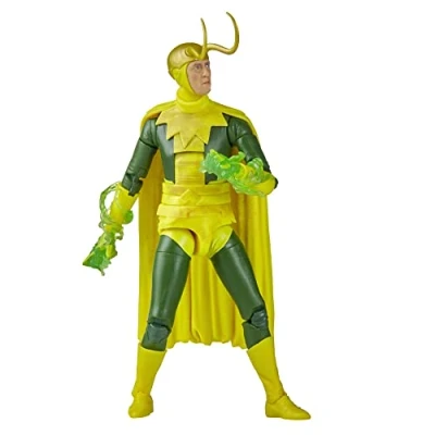 Image of Marvel Legends Series MCU Disney Plus Classic Loki Action Figure, 5 Accessories and 1 Build A Figure Part