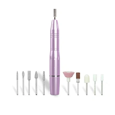 Image of Rio Professional USB Electric Nail Files, Low Vibration E File Drill for Acrylic, Gel &amp; Natural Nails, 20000 RPM Adjustable Speed, Manicure Pedicure Kit, Ideal Gift Mum, Women Beginners