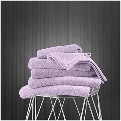 Image of GC GAVENO CAVAILIA Bath Sheets Set of 2 600 GSM Extra Large Towels Egyptian Cotton Sets Highly Absorbent Lavender Bathroom Towel 90X140