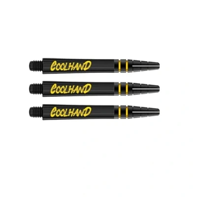 Image of RED DRAGON Luke Humphries Coolhand Nitrotech Dart Stems (Shafts) Black Intermediate 2 Sets Per Pack (6 Shafts in total)