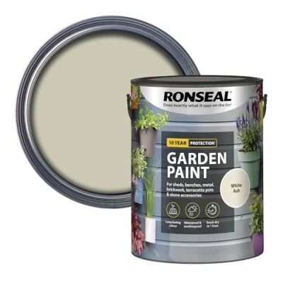Image of Ronseal Garden Paint (White Ash, 5 Liters)