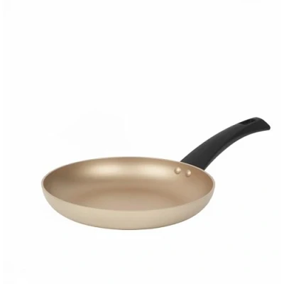 Image of Salter BW11103EU7 Frying Pan Non Stick Induction Hob Suitable Fry Pan, Aluminium Egg Omelette Cooking Easy Clean, Soft/Cool Touch Handle, 10 Year Guarantee, Olympus Collection, 24 cm, Gold