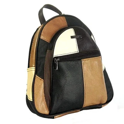 Image of Ladies Genuine Leather Multicolour Backpack