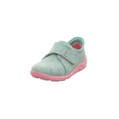 Image of Superfit Girls Happy Octi Slipper, Light Green Pink 7500, 6 UK Child Wide
