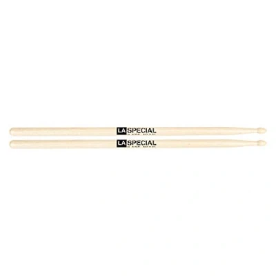 Image of LA Special Drum Sticks 5AW Drumsticks Set for Acoustic Drums or Electronic Wood Tip Hickory Beginner 1 Pair