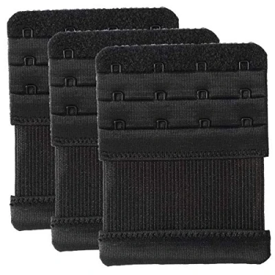 Image of Magicmode Bra Extender 4 Hook Elastic Stretchy Extensions Strap Comfortable 3pcs